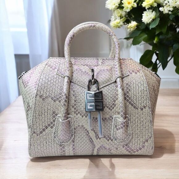 NWT Givenchy Antigona Lock Python Bag - Picture 1 of 16